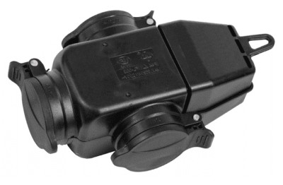 Rozgałęźnik trójgniazdowy 3x250V 16A IP44